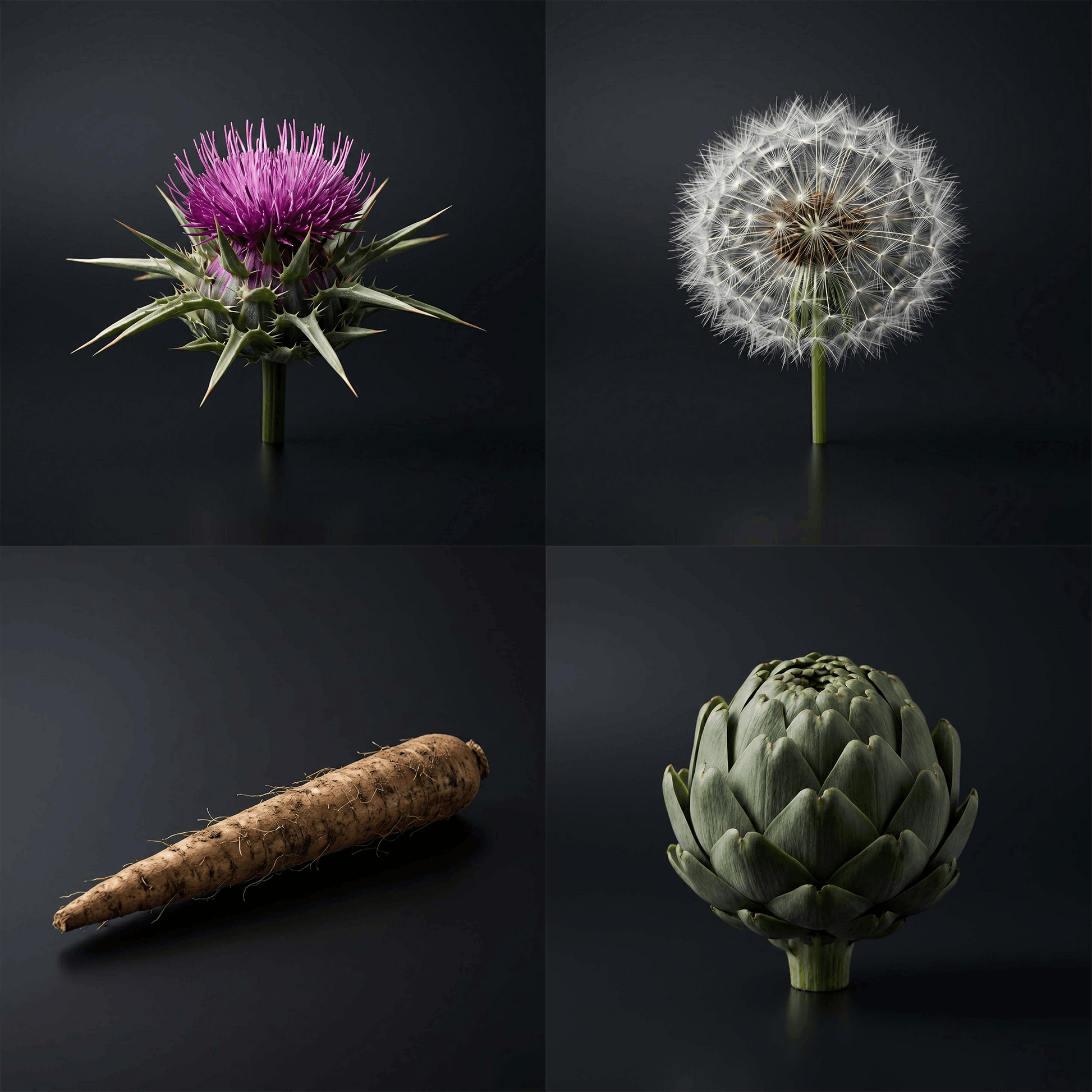 Men's Cleanse key ingredients: milk thistle, dandelion, burdock, artichoke